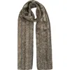 Ralph Lauren Lauren  Beaded Skinny Scarf In Pewter
