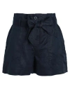 Ralph Lauren Womens Mini Solid Casual Shorts In Navy Blue