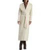 Ralph Lauren Lauren  Belted Wool Blend Wrap Coat In Moda Cream
