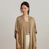 Ralph Lauren Belting-motif Jacquard Ruana In Brown