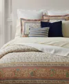 Ralph Lauren Bering Paisley Cotton Percale Duvet Cover Sets In True Cream Multi
