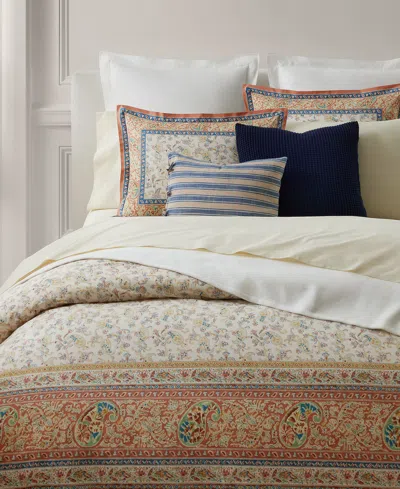 RALPH LAUREN BERING PAISLEY COTTON PERCALE 3-PC. DUVET COVER SET, KING