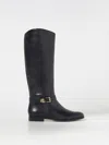 Ralph Lauren Brooke Tall Womens Leather Riding Knee-high Boots In Black