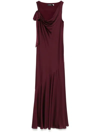 Ralph Lauren Bow-detail Maxi Dress In Red