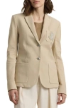 Ralph Lauren Bullion Jacquard Blazer In Explorer Sand