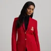Ralph Lauren Bullion Jacquard Blazer In Festive Red