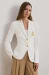 Ralph Lauren Petite Bullion Jacquard Blazer In White