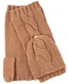Ralph Lauren Cable Pop-top Glove In Classic Camel