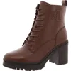Ralph Lauren Cameron-bo-bte Womens Lace-up Leather Motorcycle Boots In Multi