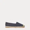 Ralph Lauren Cameryn Cross-dyed Canvas Espadrille In Refined Navy