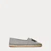 Ralph Lauren Cameryn Iii Canvas Espadrilles In Natural / Black