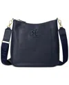 Ralph Lauren Cameryn Pebbled Leather Small Crossbody In Navy