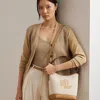 Ralph Lauren Canvas Medium Witley Bucket Bag In Natural Buff/buff