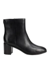 Ralph Lauren Cassie Burnished Leather Bootie In Black