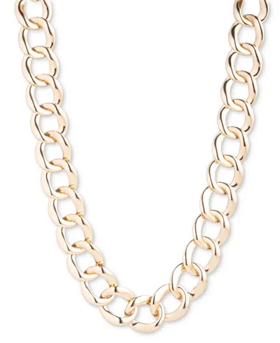 Lauren Ralph Lauren Chain Link 17" Collar Necklace In Gold