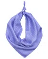 Ralph Lauren Core Dot Square Scarf In Pale Iris