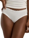 Lauren Ralph Lauren Cotton & Lace Hipster In White