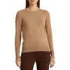Ralph Lauren Lauren  Cotton Blend Sweater In Classic Camel