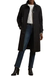 Ralph Lauren Lauren  Cotton Blend Coat In Black