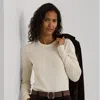 Ralph Lauren Cotton-blend Sweater In Mascarpone Cream
