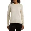 Ralph Lauren Lauren  Cotton Blend Sweater In Mascarpone Cream