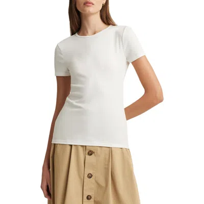 Ralph Lauren Lauren  Cotton Blend T-shirt In White