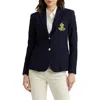 Ralph Lauren Petite Bullion Jacquard Blazer In Lauren Navy