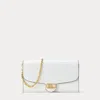 Ralph Lauren Croc-embossed Medium Adair Crossbody In White