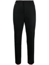 Ralph Lauren Cropped Tailored-cut Trousers In Schwarz