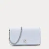 Ralph Lauren Crosshatch Crossbody Turn-lock Tech Case In Cornflower Blue