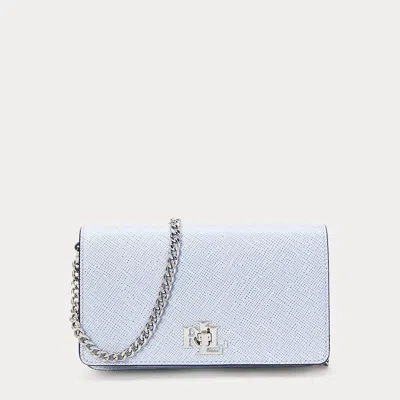 Ralph Lauren Crosshatch Crossbody Turn-lock Tech Case In Cornflower Blue