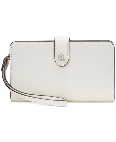 RALPH LAUREN CROSSHATCH LEATHER TECH WRISTLET