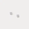 Ralph Lauren Cubic Zirconia Studs In Silver