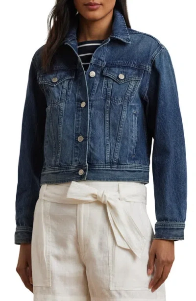 Ralph Lauren Lauren  Denim Trucker Jacket In Haze Wash