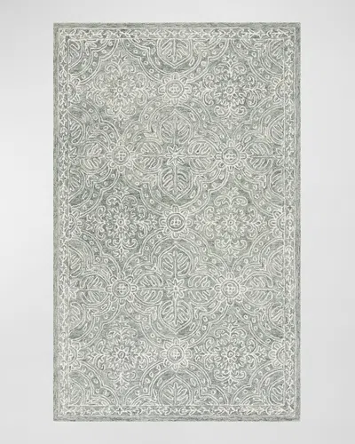 Ralph Lauren Etienne Hand-tufted Rug, 4' X 6' In Sage, Ivory