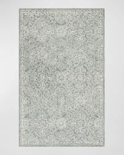Ralph Lauren Etienne Hand-tufted Rug, 5' X 8' In Sage, Ivory