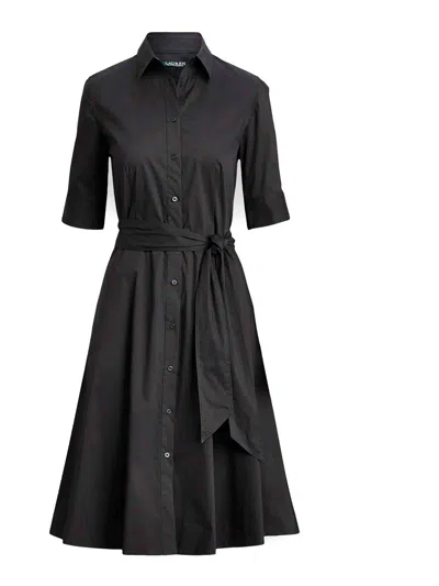 Lauren Ralph Lauren Finnbarr Short Sleeve Casual Dress In Black
