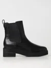 Ralph Lauren Adrianna Black Leather Chunky Chelsea Boots In Schwarz