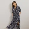 Ralph Lauren Floral Cotton Voile Shirtdress Cover-up In Multi