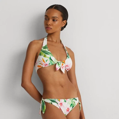 Lauren Ralph Lauren Floral Side-tie Hipster Bikini Bottom In Multi