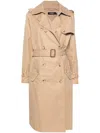 Ralph Lauren Fraycea Trench Coat In Nude