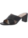Ralph Lauren Lauren  Freddi Tumbled Leather Sandal Woman Sandals Black Size 9.5 Leather In Multi