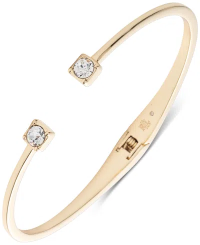 Lauren Ralph Lauren Gold-tone Crystal Cuff Bracelet