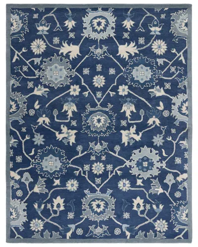Ralph Lauren Lauren  Hand Tufted Wool-blend Rug In Blue