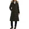 Ralph Lauren Lauren  Heritage Down & Feather Fill Puffer With Faux Fur Trim Removable Hood In Litchfield Loden