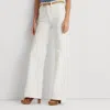 Lauren Ralph Lauren High-rise Wide-leg Jean In White Wash