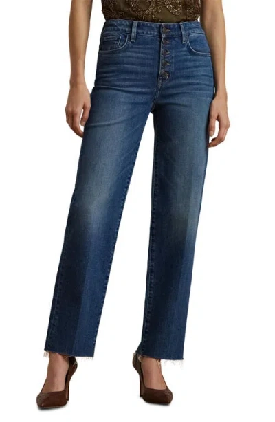 Lauren Ralph Lauren High Waist Ankle Straight Leg Jeans In Harvest Wash