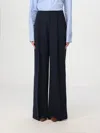 Ralph Lauren Women's Double-faced Georgette Wide-leg Pants, Regular & Petite In Blau