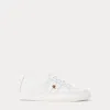 Ralph Lauren Janson Ii Action Leather Sneaker In Rl White