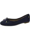 Ralph Lauren Jayna Womens Leather Round Toe Ballet Flats In Blue
